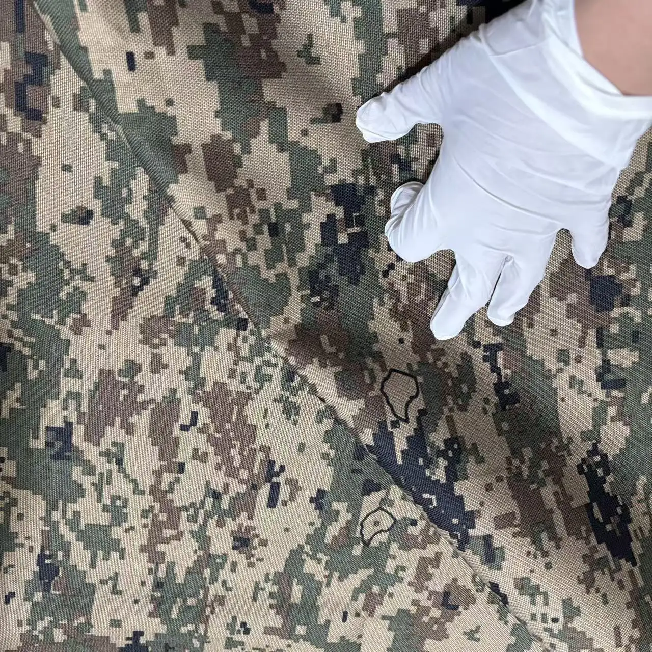Tela camuflaje táctica nailon impermeable PU Oxford resistente - imagen 5