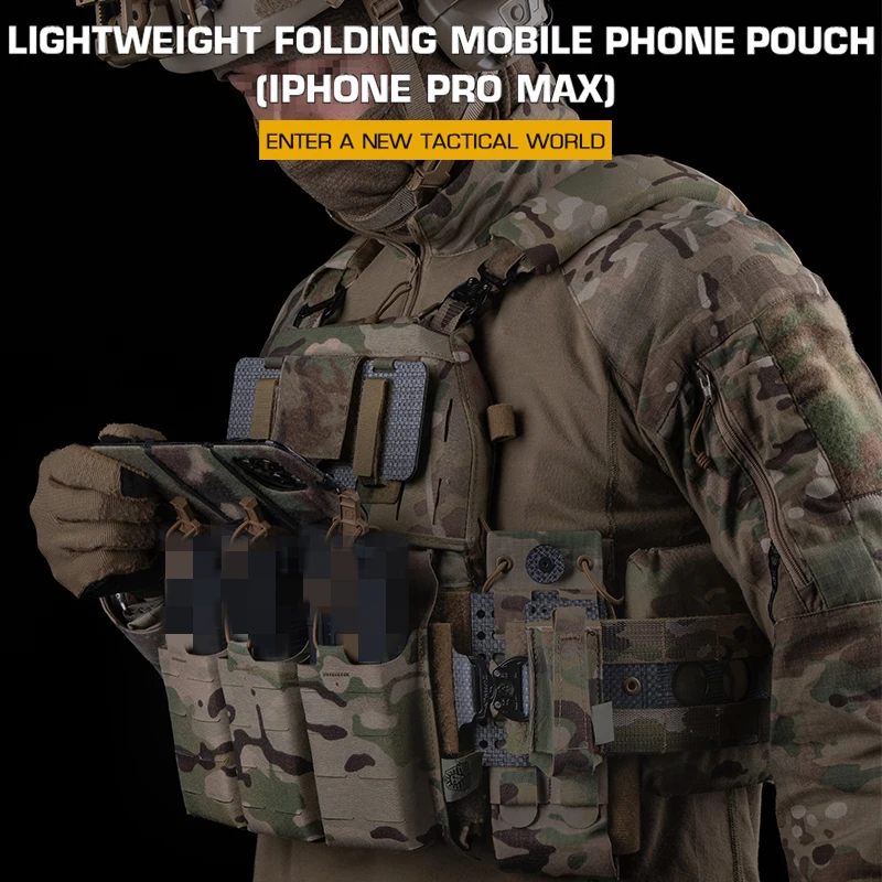 Bolsa plegable táctica para smartphone con soporte en pecho - imagen 5