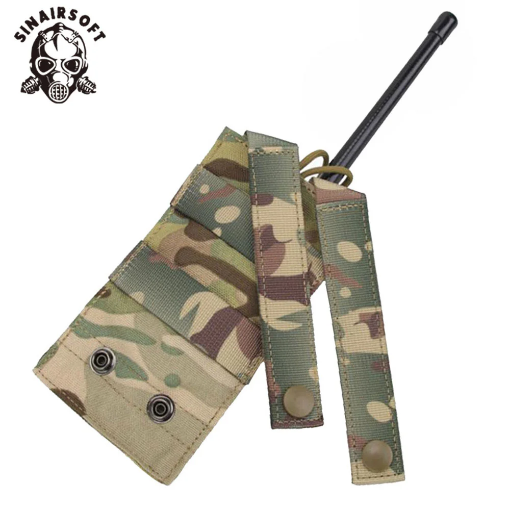 Vista lateral de la bolsa táctica SINAIRSOFT con cierre de velcro
