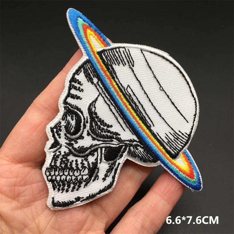Parche calavera planchable para coser punk anime dibujos animados chaqueta - imagen 2