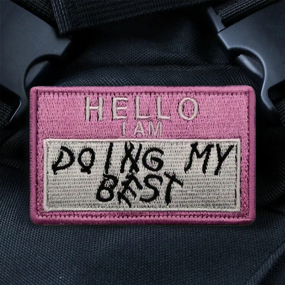 Parche bordado táctico moral velcro para mochila - imagen 4