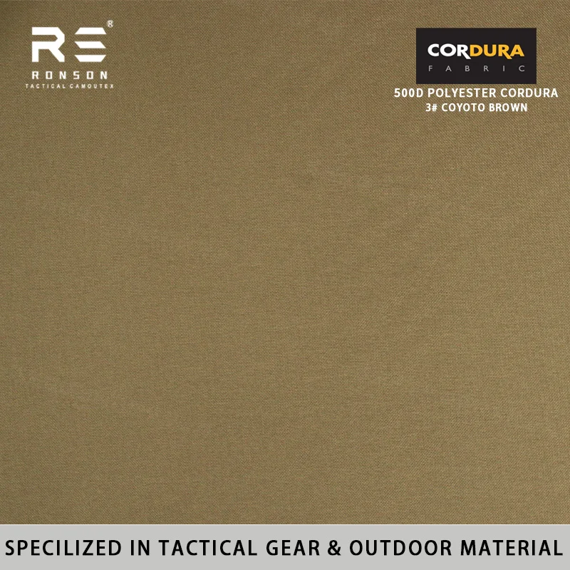 Cordura táctica impermeable de PU WR marrón, poliéster - imagen 2