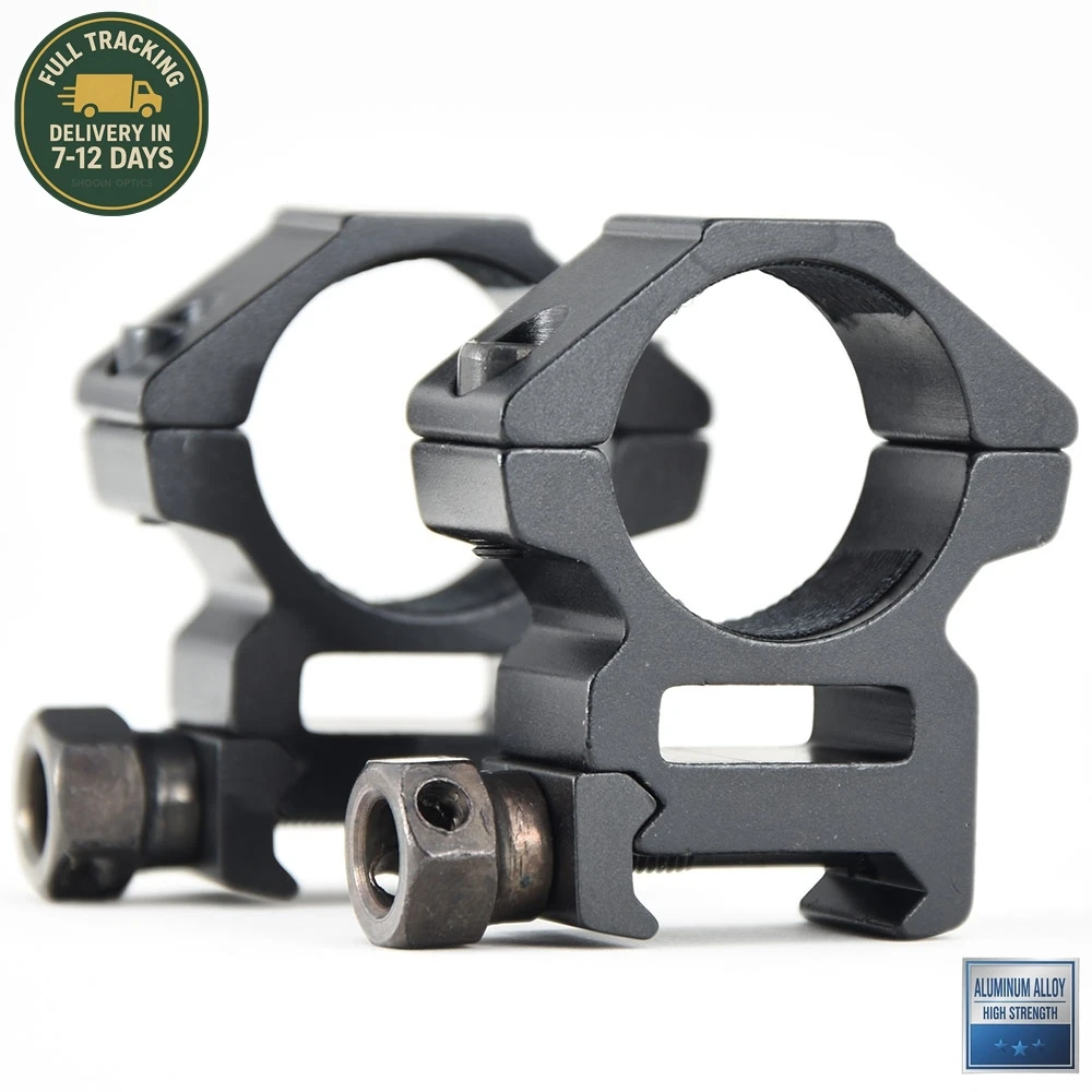 Anillos de montaje para visor negro mate a prueba de golpes - imagen 5