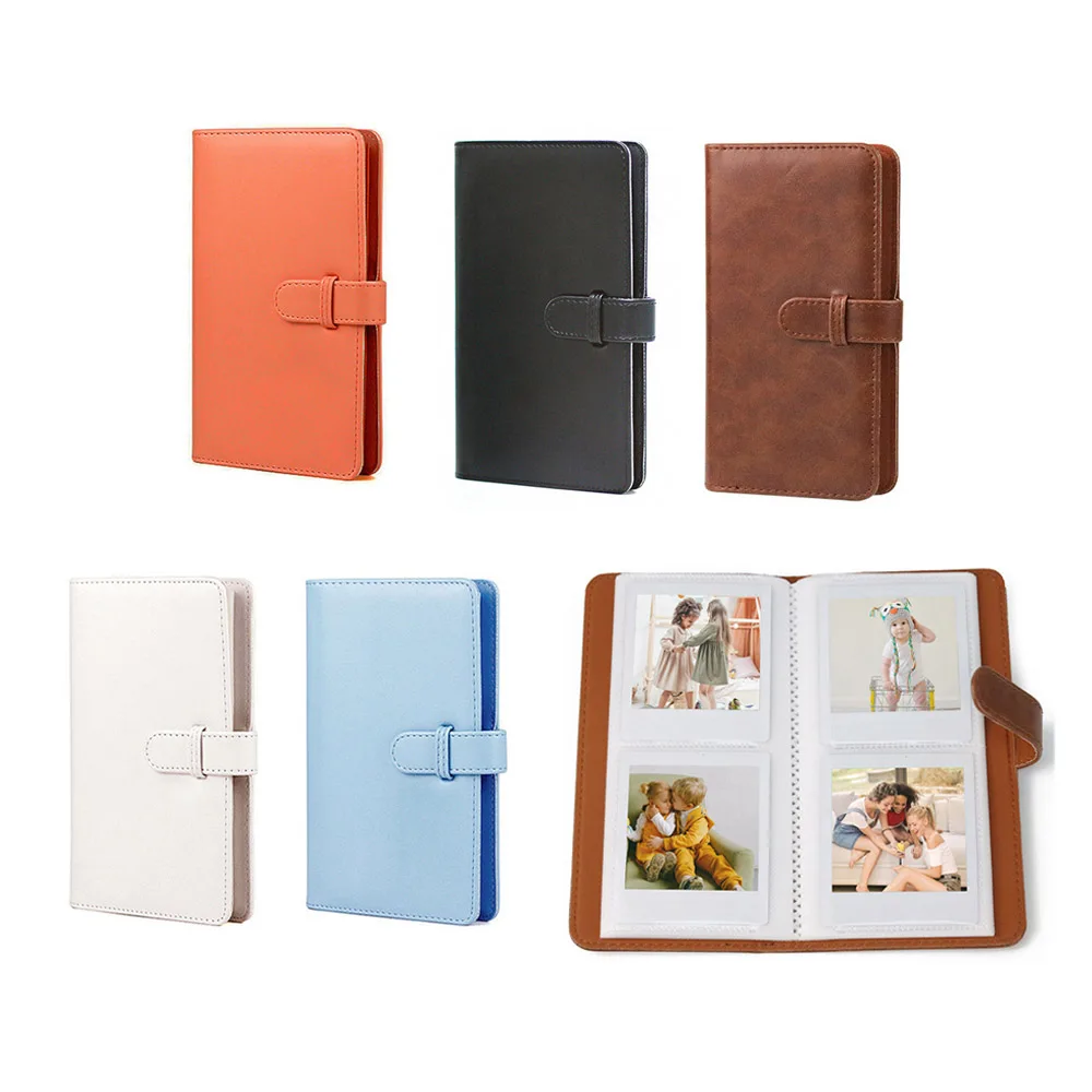 Álbum de fotos instantáneas Fujifilm, estuche PU para cámaras