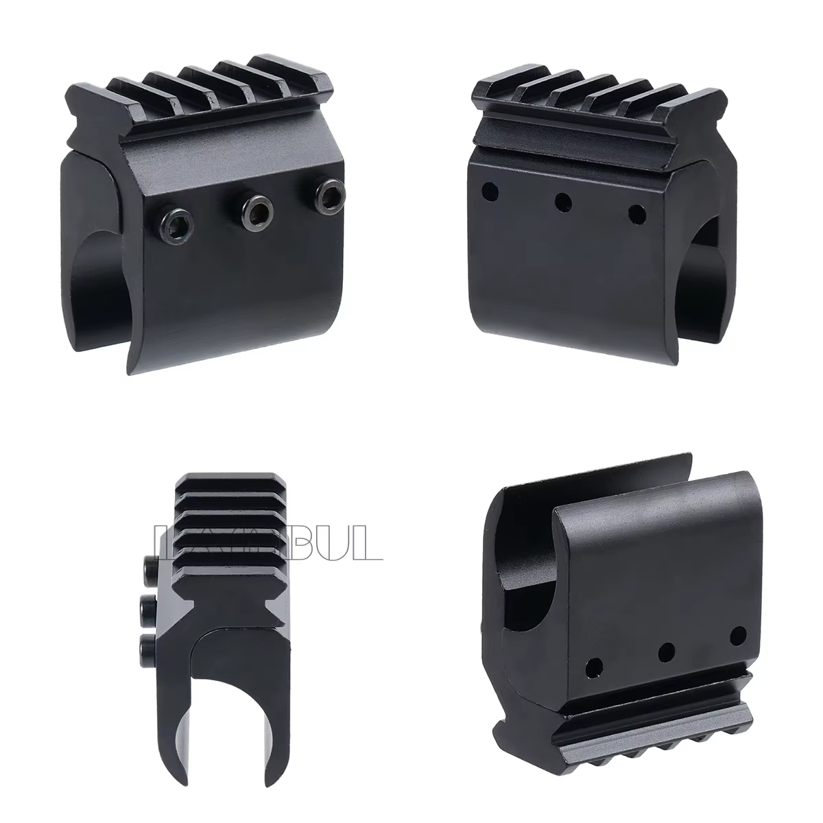 Riel Picatinny de 4 ranuras para accesorios
