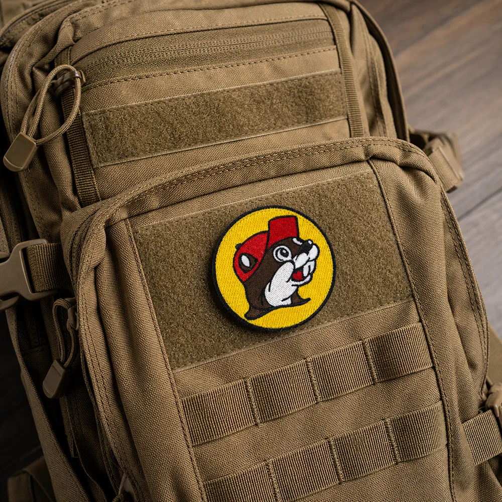 Parche bordado mapache de Texas para ropa y mochilas tácticas - imagen 3