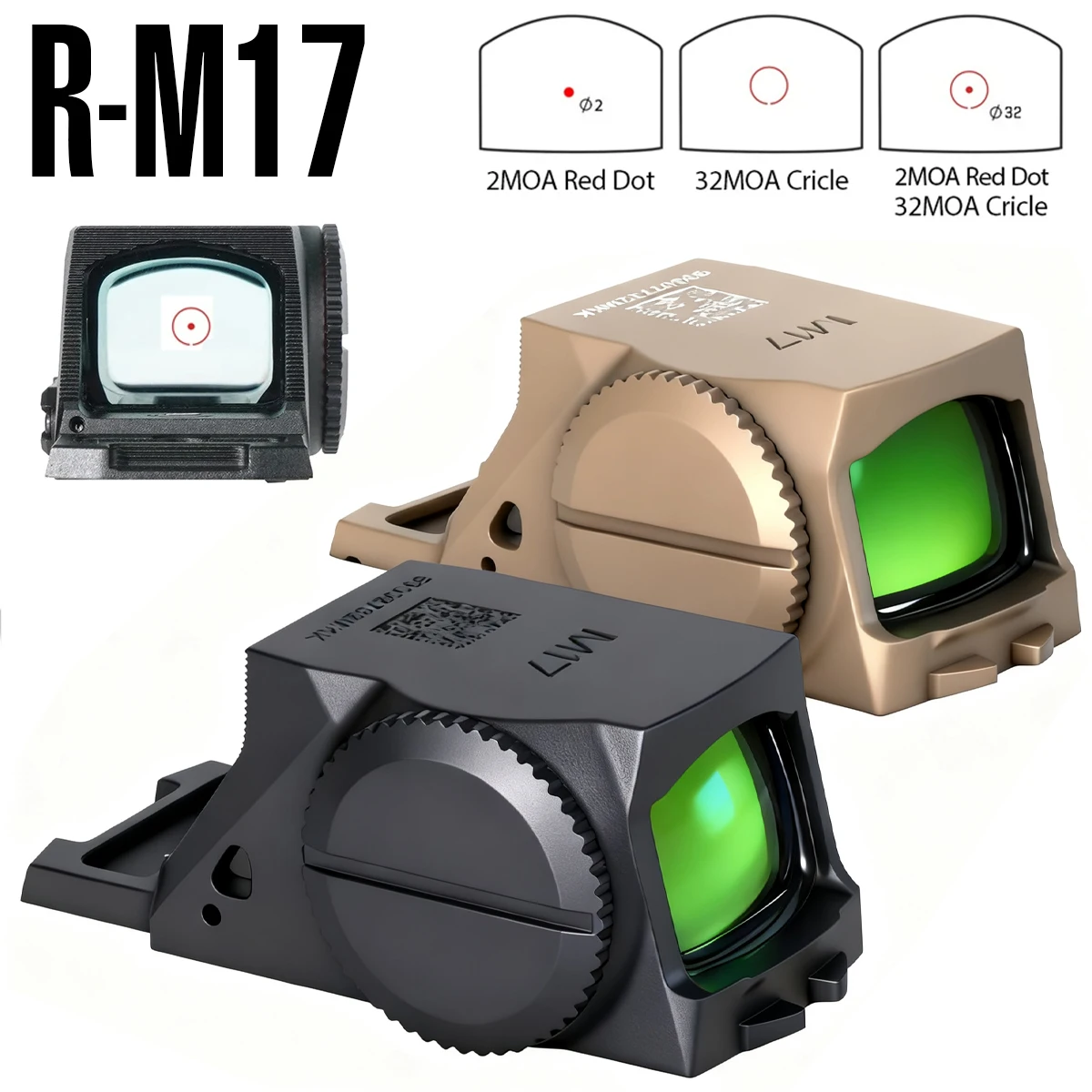 Mira táctica cerrada R-M17 con punto rojo