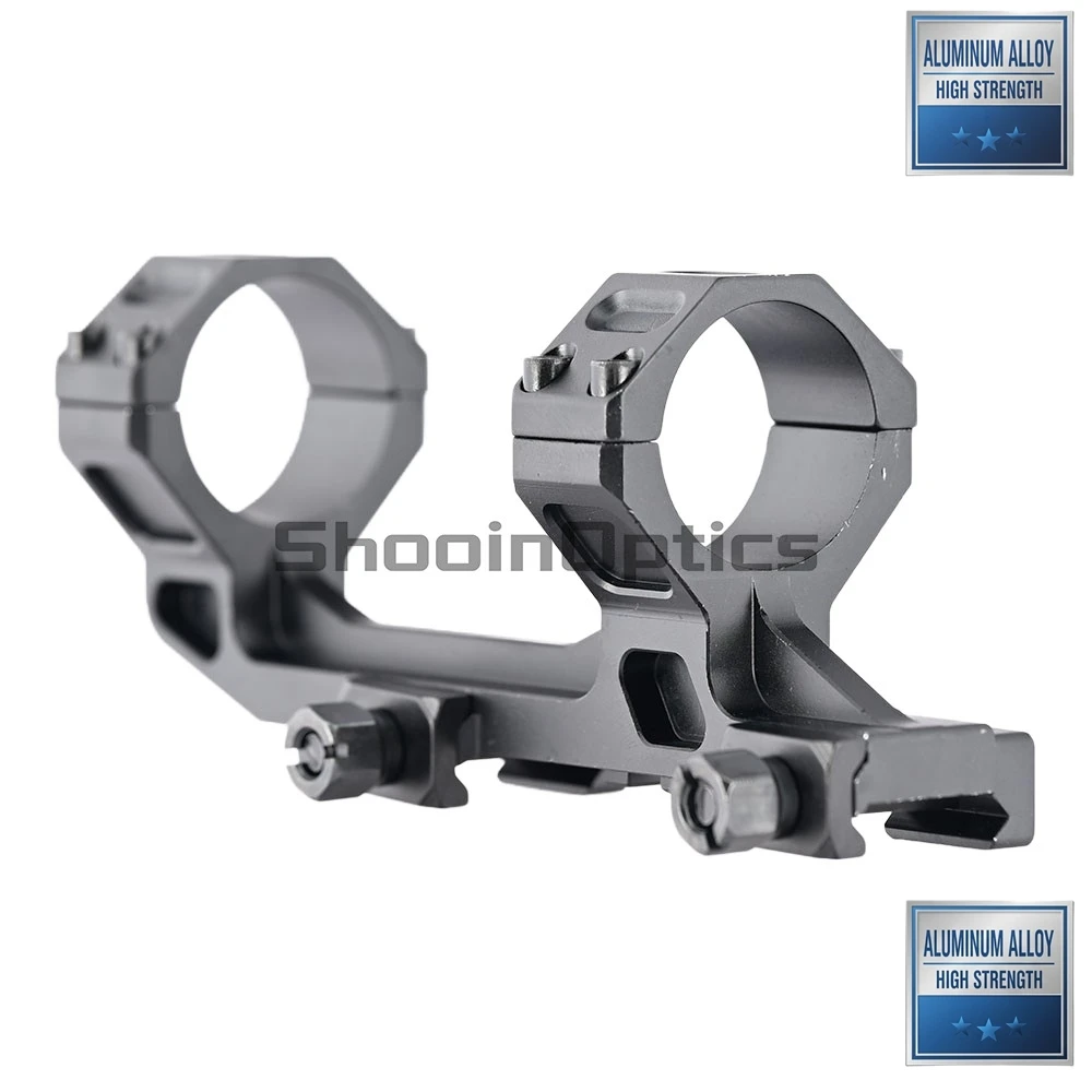 Shooin Optics Montaje de visor con base Picatinny y anillas tácticas
