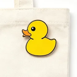 Pin esmaltado con pato de dibujos animados – Broche de animal