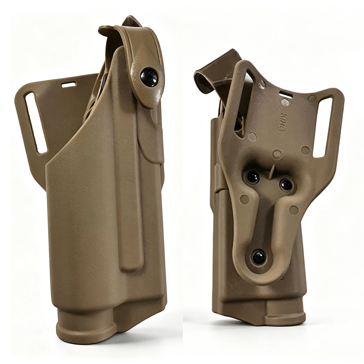 Funda táctica para Glock 17/19/22/31/32 con linterna, para diestros - imagen 3
