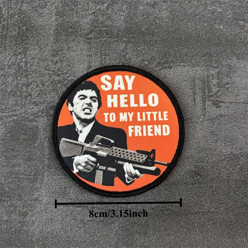 Parche táctico moral militar con velcro – Dile hola a mi pequeño amigo
