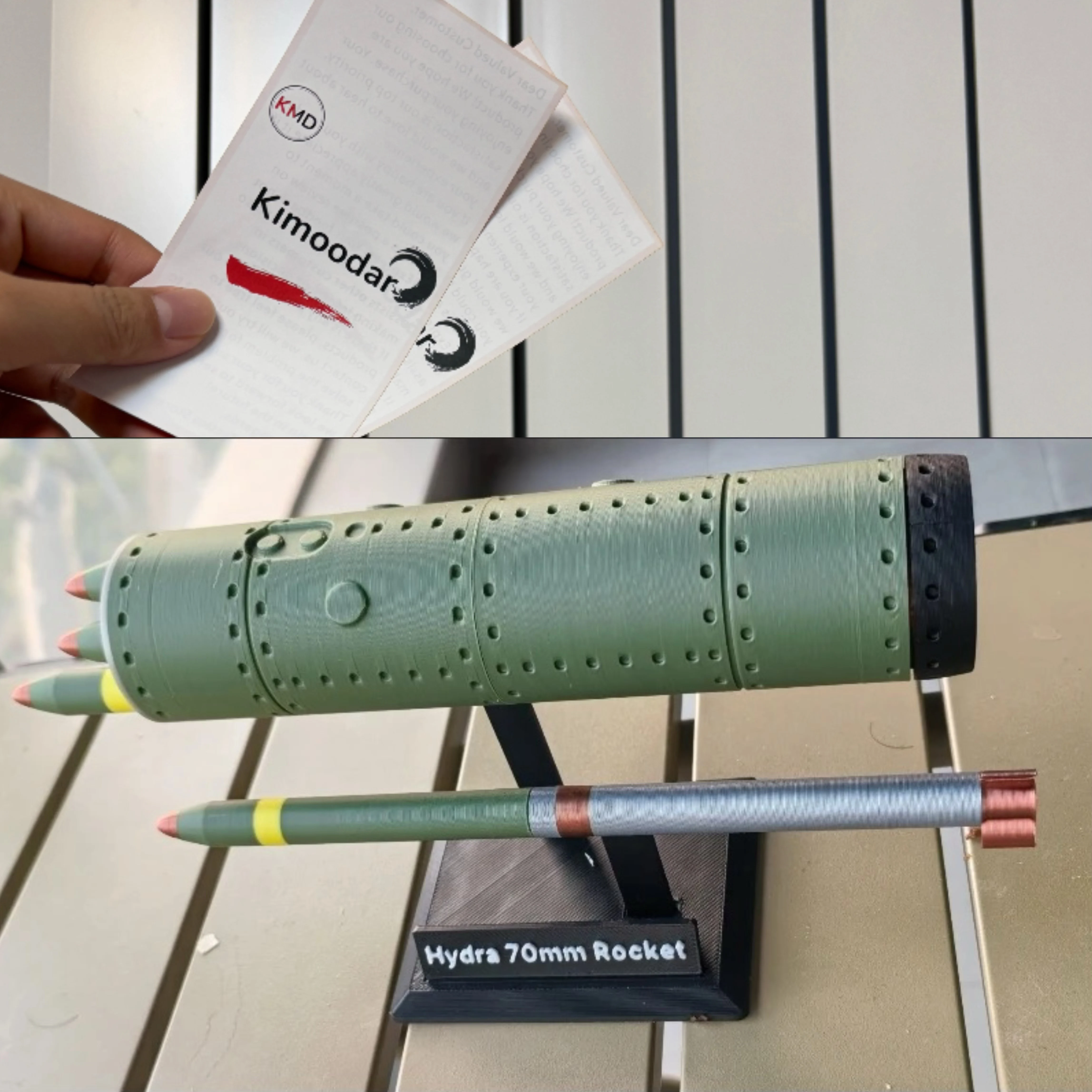 Modelo terminado como adorno