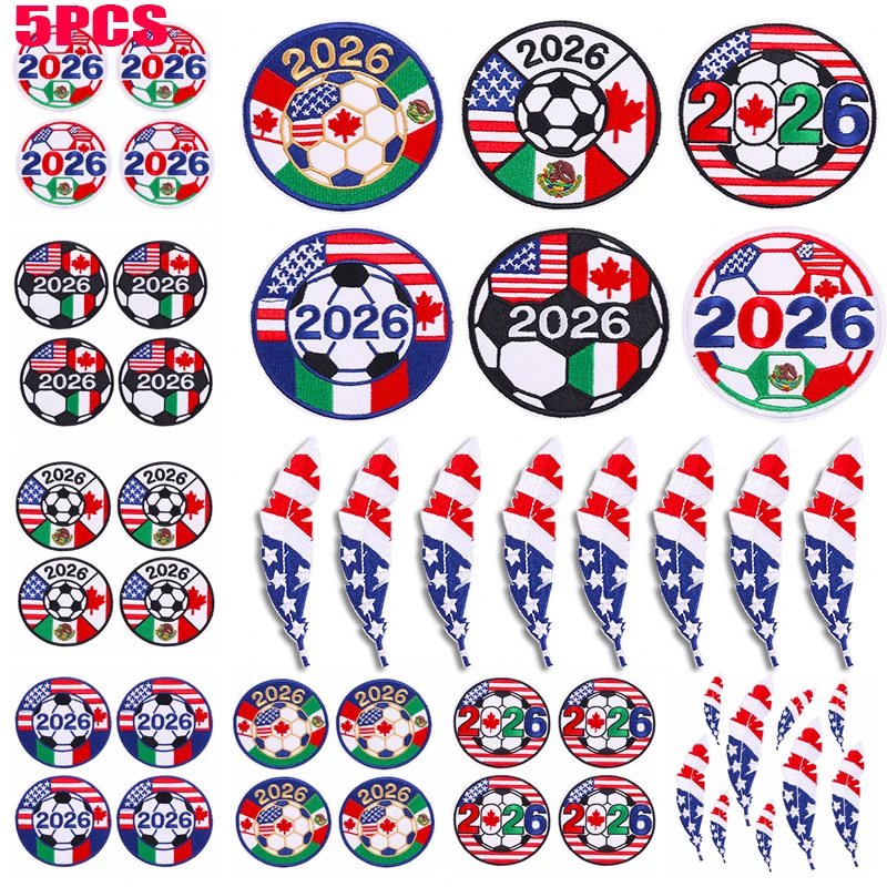 Parche termoadhesivo fútbol 2026 bordado DIY para coser o planchar
