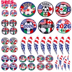 Parche termoadhesivo fútbol 2026 bordado DIY para coser o planchar