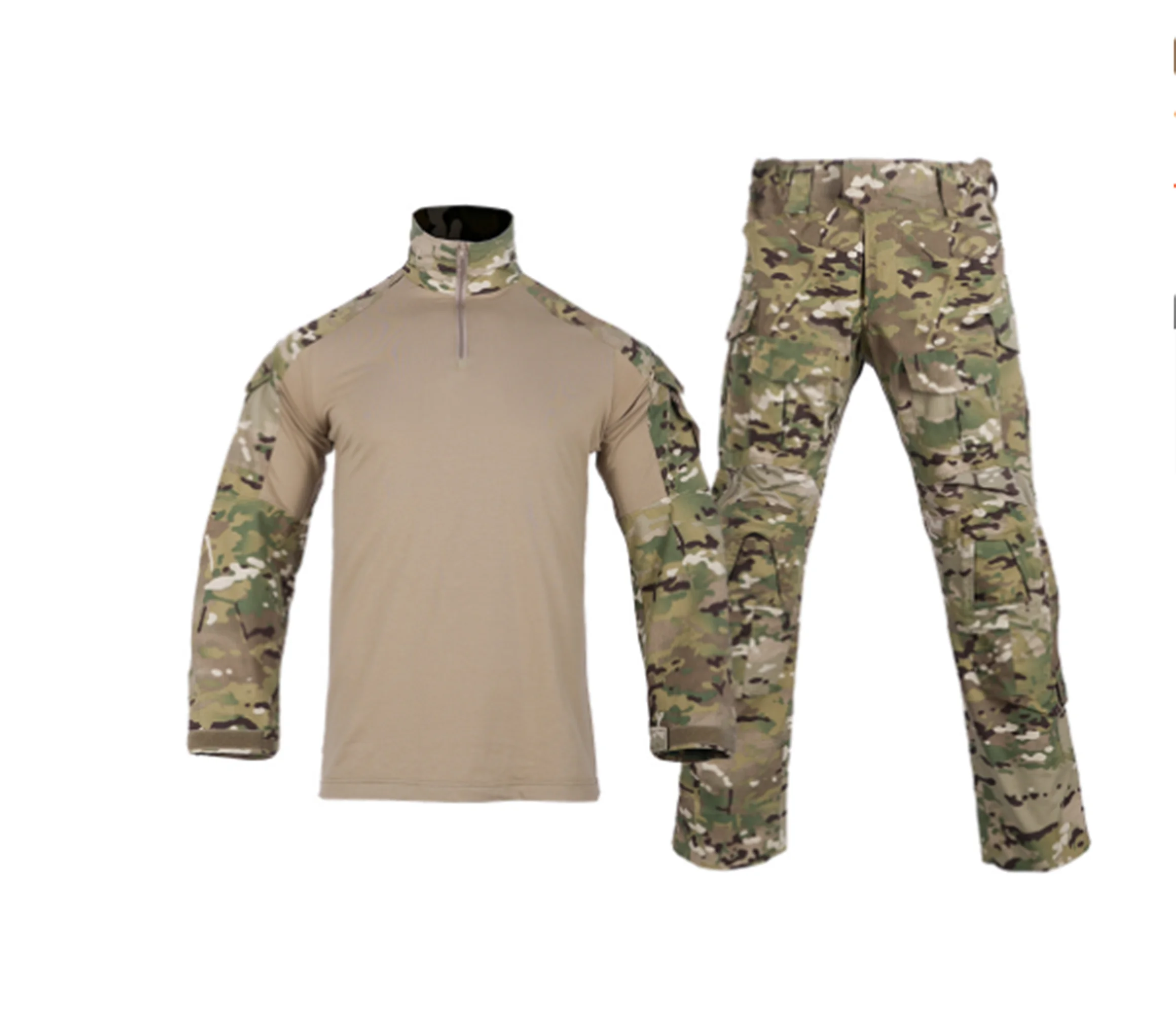 G3 conjunto táctico camuflaje rana entrenamiento manga larga y pantalón