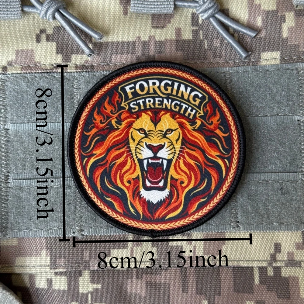 Parche táctico de león con gancho y bucle – militar fuerza moral - imagen 5