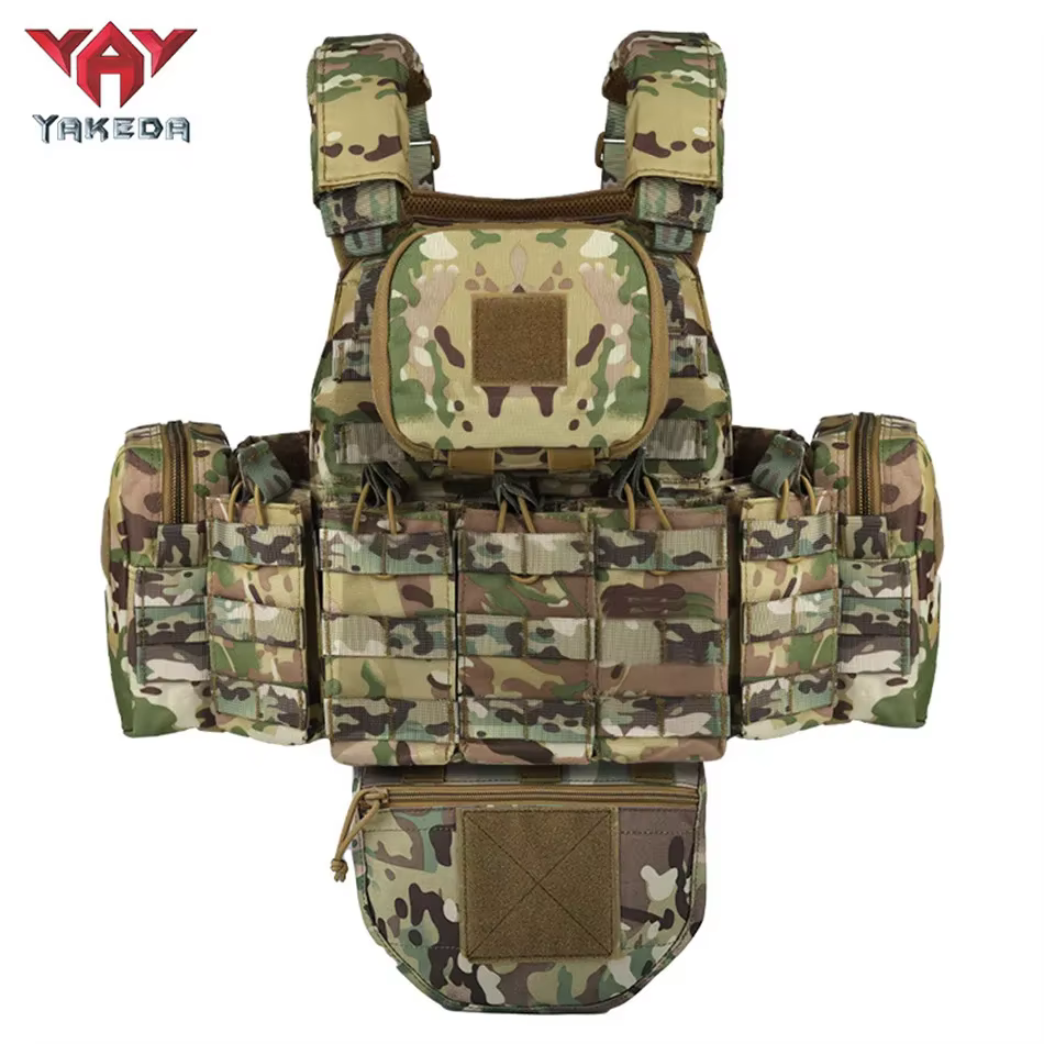 YAKEDA chaleco táctico portador de placas para caza y Airsoft - imagen 2