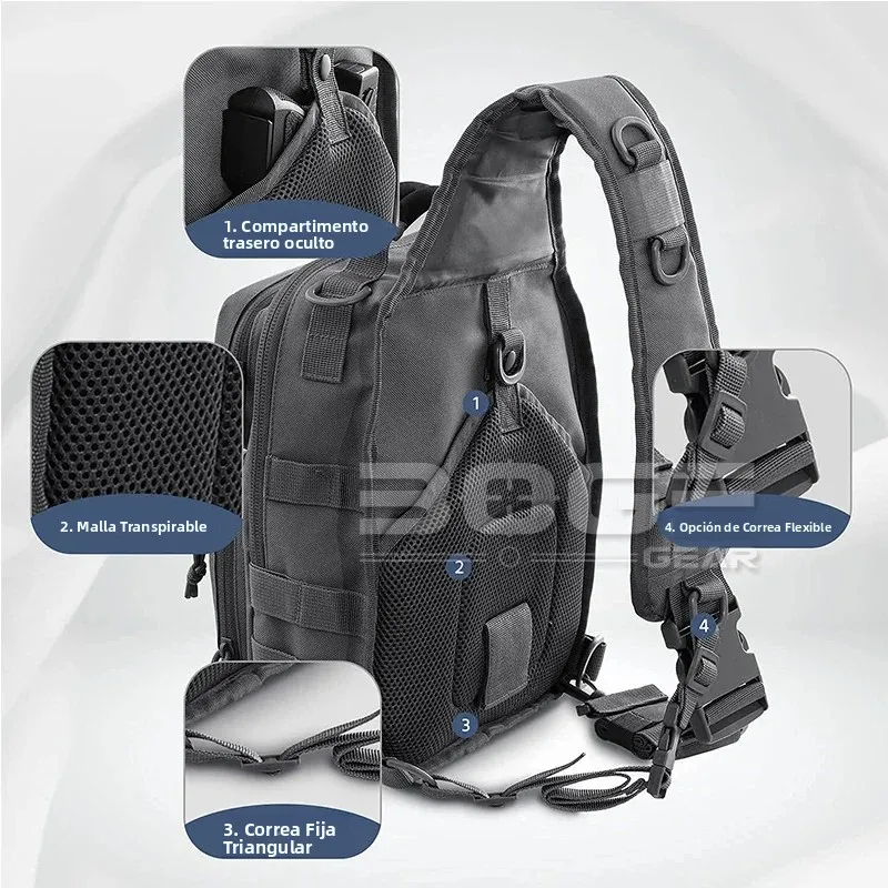 Mochila EDC Molle Assault Range para caza y senderismo - imagen 5