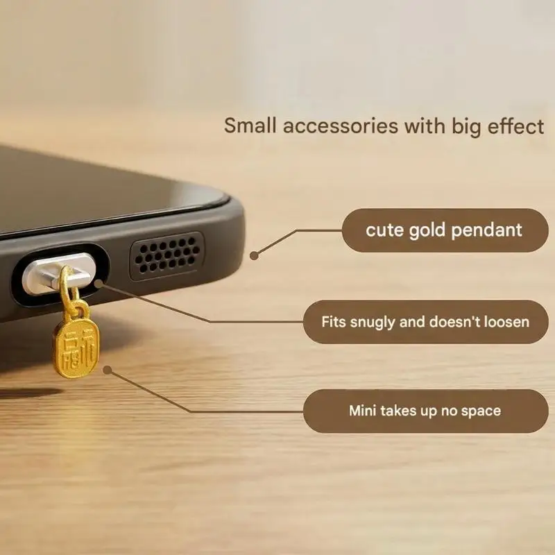 Protector puerto USB-C con tapa antipolvo silicona y orificio - imagen 4