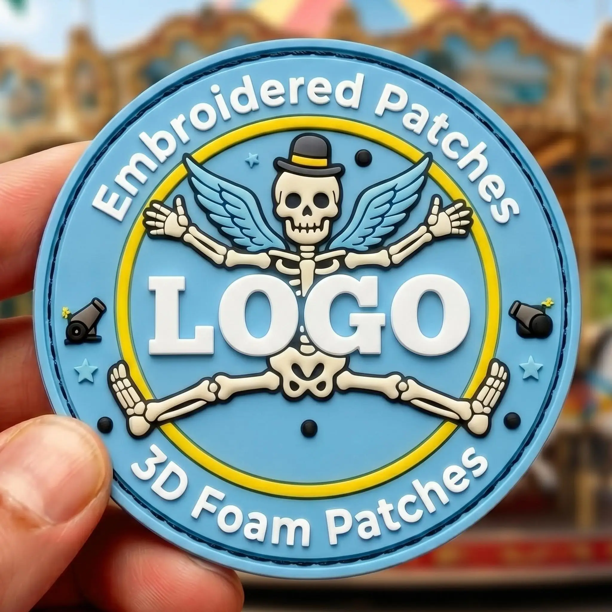 Parche termoadhesivo PVC silicona 3D logotipo personalizado - imagen 4