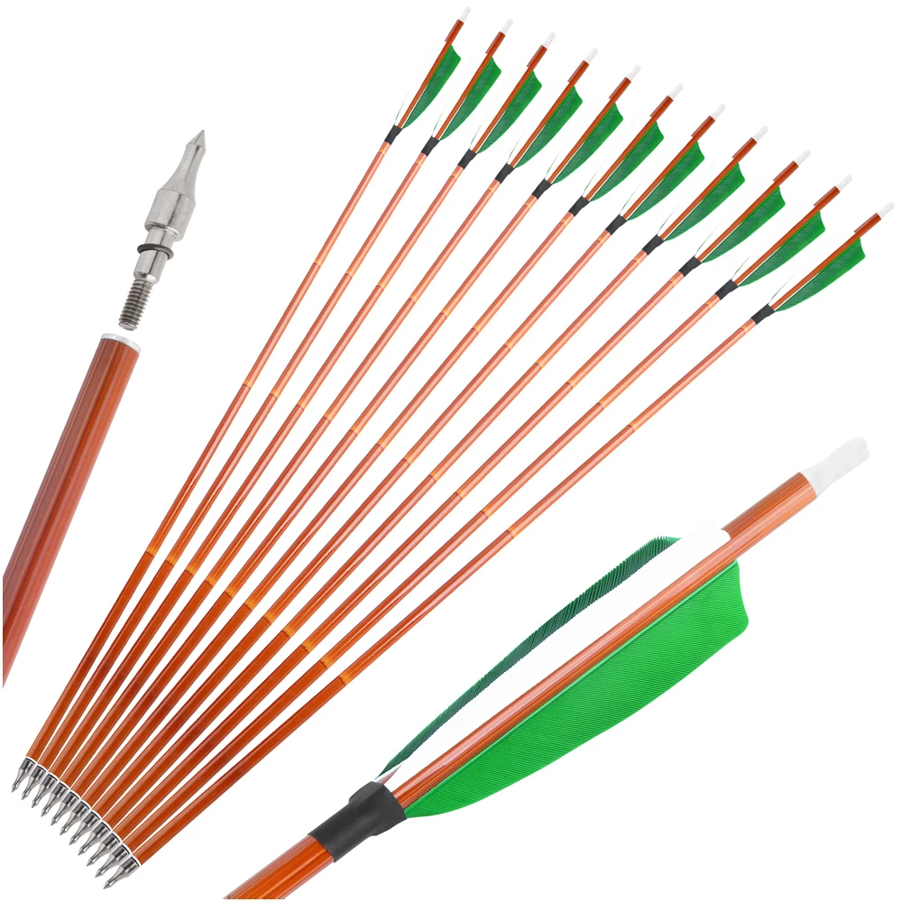 Flechas de carbono Spine para arco recurvo y compuesto con punta - imagen 2
