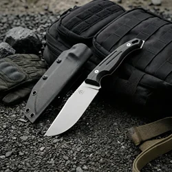 Cuchillo táctico de hoja fija para exterior, supervivencia