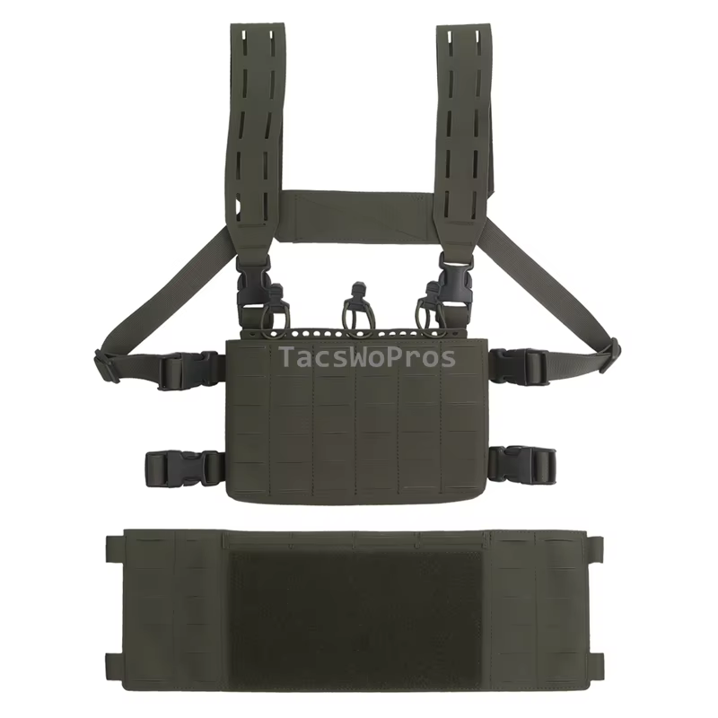 Chaleco táctico MOLLE Modular de pecho para Airsoft - imagen 2