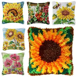 Kit de Ganchillo de Anclaje Serie Flores con Ganchos Smyrna