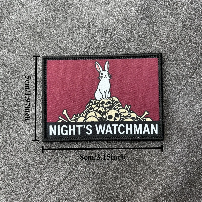 Parche táctico NIGHT'S WATCHMAN con velcro para emblema moral - imagen 5