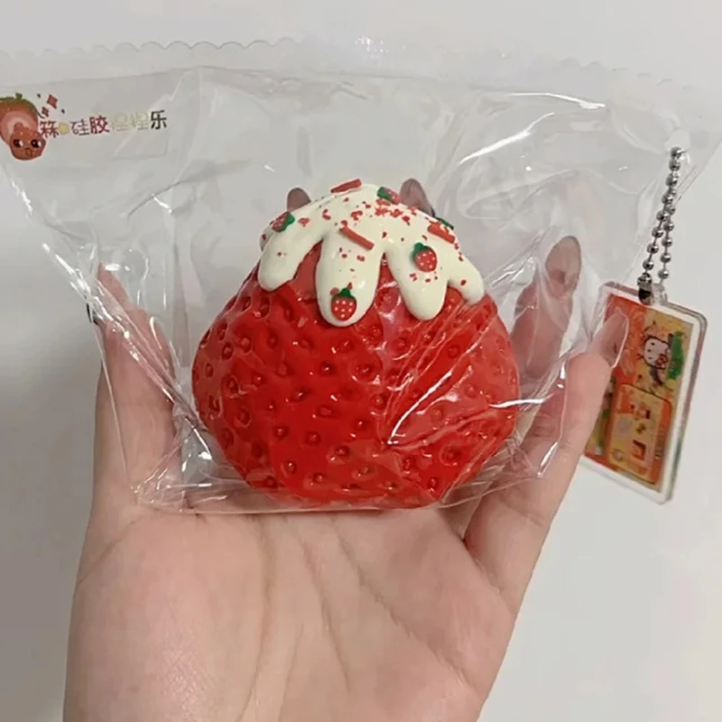 Squishy Fresa juguete antiestrés de rebote lento para aliviar tensión - imagen 5