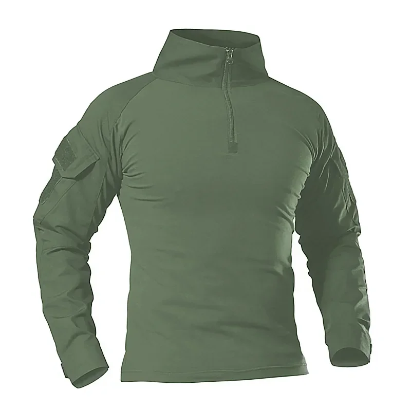 Camisa táctica con camuflaje y detalles