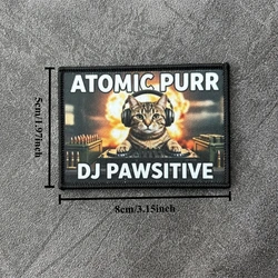 ATOMIC PURR parche táctico moral para gancho y bucle, mochila