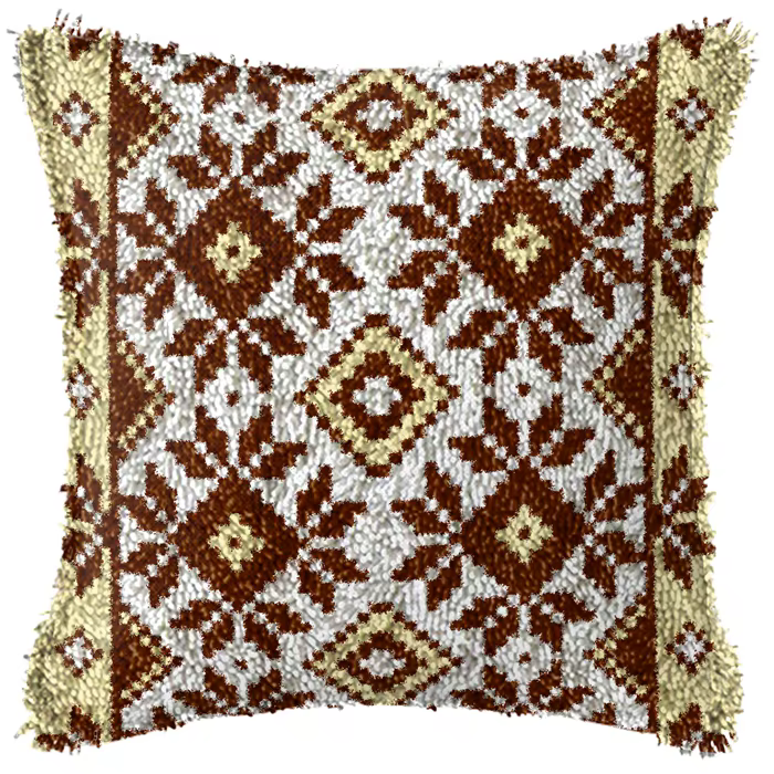 Cojín o almohada con acabado artesanal