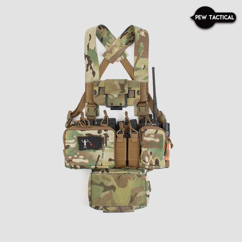 Pew Tactical D3CRH HEAVY – Chest rig MOLLE táctico multicalibre - imagen 4