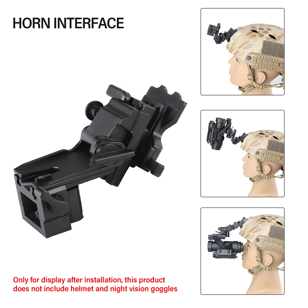 Soporte NVG de aluminio con brazo abatible
