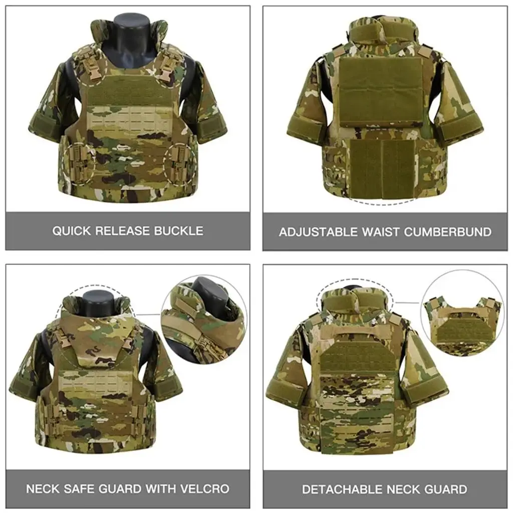 Chaleco táctico Airsoft NIJ IIIA a prueba de balas transpirable - imagen 4