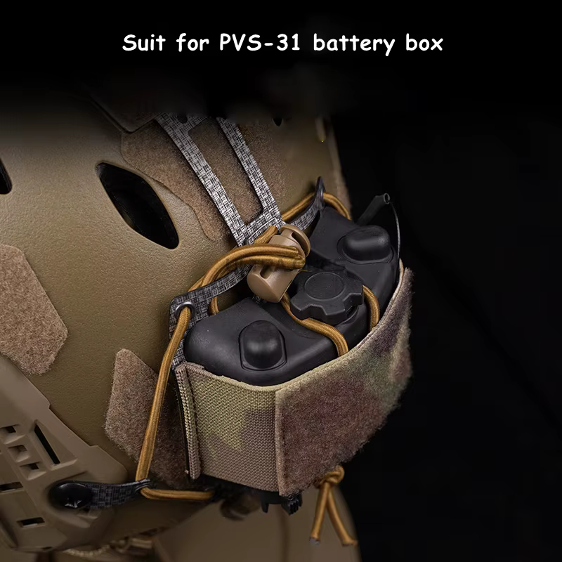 PVS31 NVG bolsa almacenamiento batería para casco táctico caza airsoft - imagen 2
