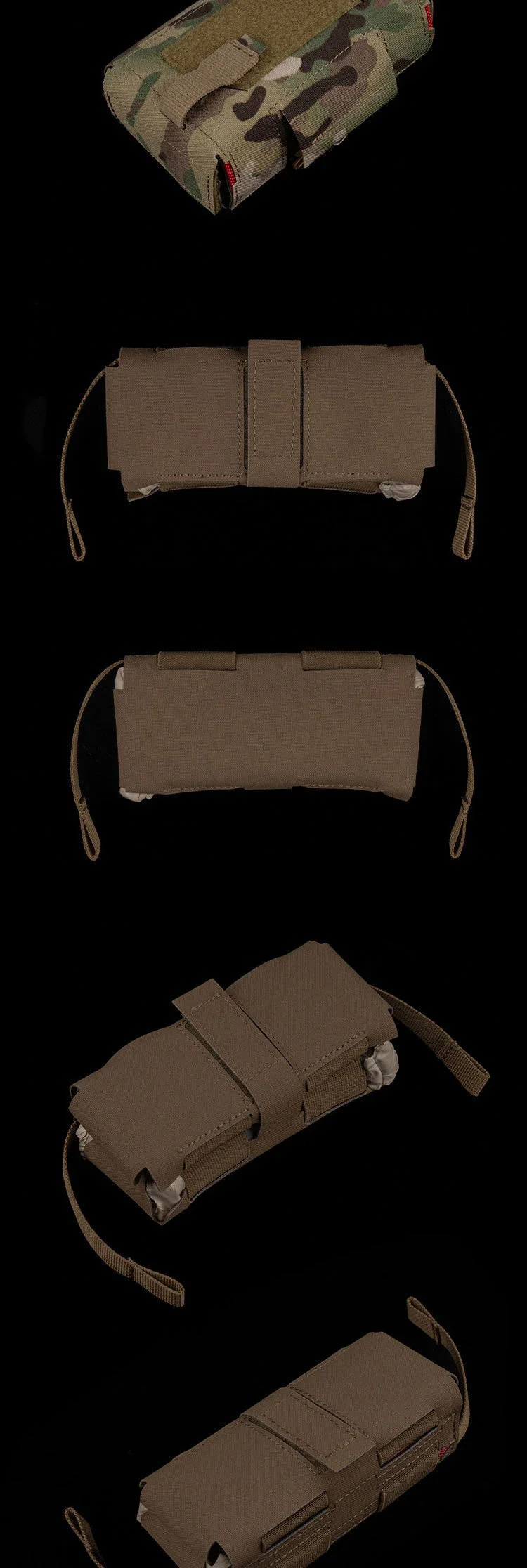 Detalle de kit y organización para acceso rápido