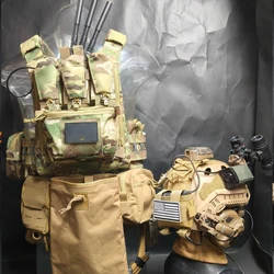 Chaleco táctico MOLLE ligero airsoft liberación rápida corte láser