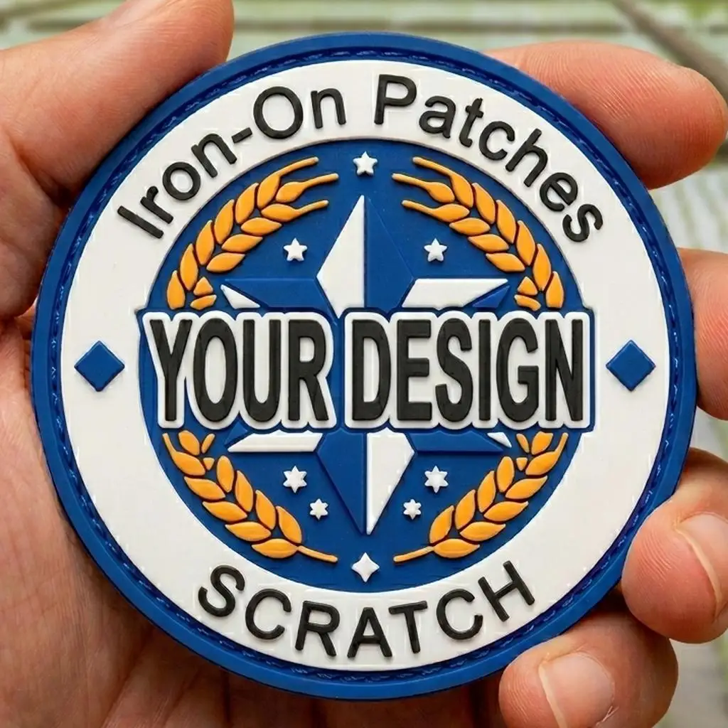Parche PVC 3D con velcro gancho y bucle, logotipo personalizado - imagen 3