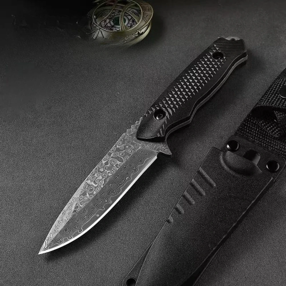 Cuchillo de bolsillo con funda de acero inoxidable, alta dureza