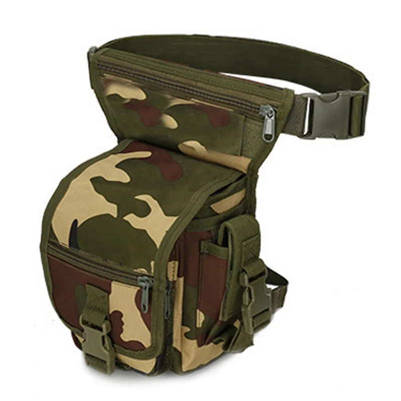 Bolsa táctica impermeable de nailon para pierna con correa - imagen 4