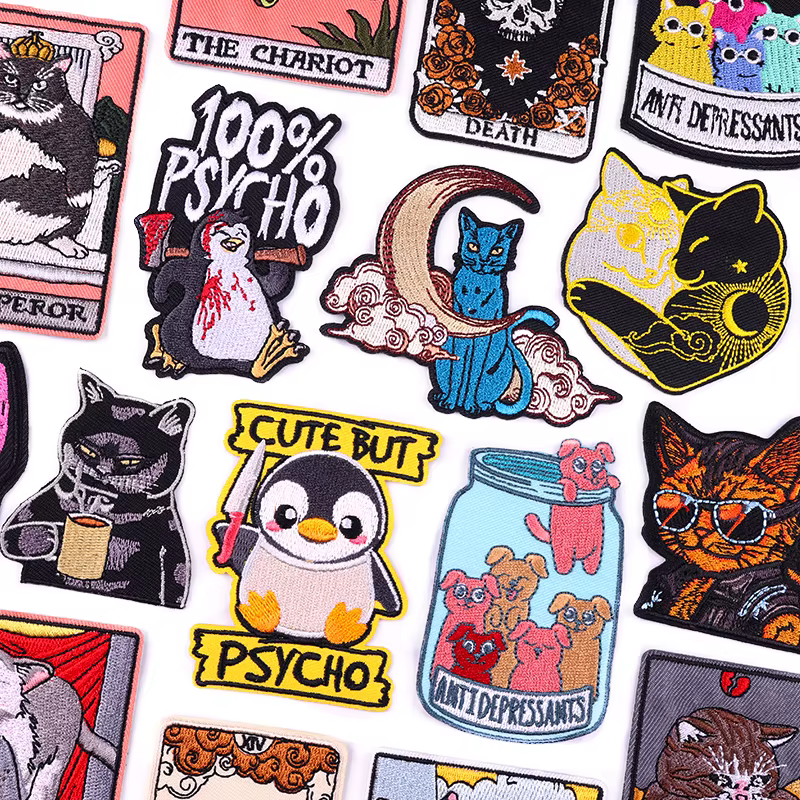 Parche táctico bordado gato – Termoadhesivo para mochila y chaqueta - imagen 4