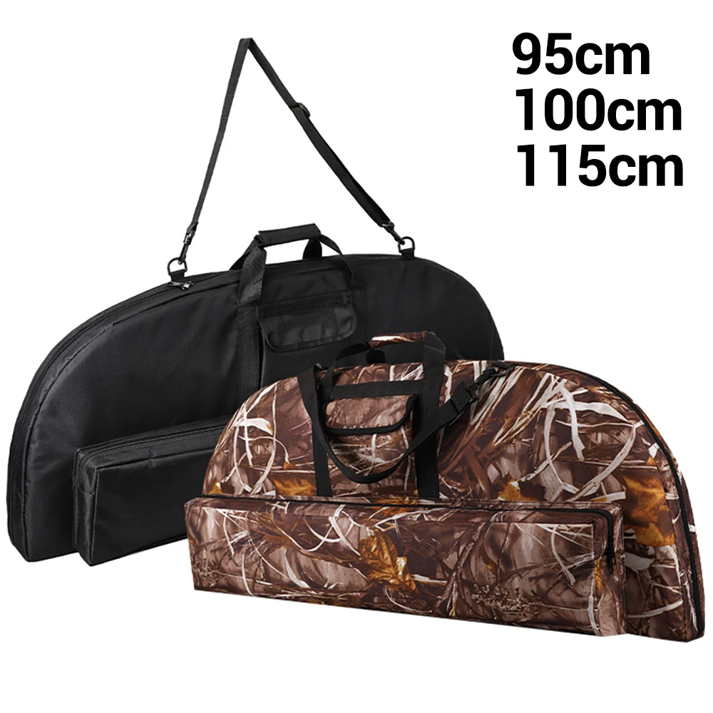 Mochila para arco y flechas en lona negra/camuflaje