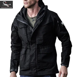 Chaqueta táctica M65 impermeable cortavientos con capucha cálida