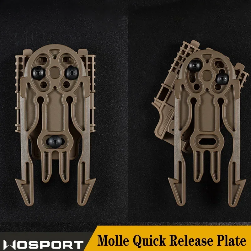 Placa MOLLE liberación rápida QLS para funda táctica – Sistema quick lock - imagen 3