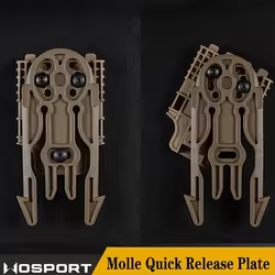 Placa MOLLE liberación rápida QLS para funda táctica – Sistema quick lock
