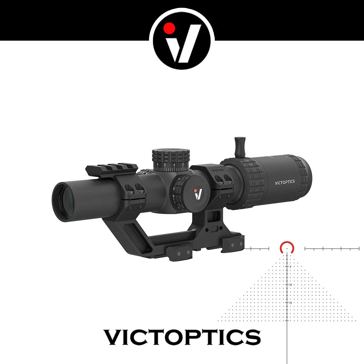 Victoptics Mira LPVO telescópica con iluminación rojo y verde FMC - imagen 2