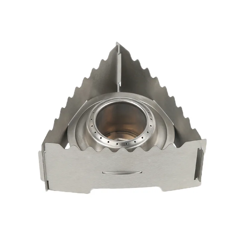 Estufa de alcohol ultraligera con parabrisas de aluminio para camping - imagen 5