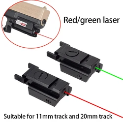 Mira punto rojo láser verde táctico para rail Picatinny Glock